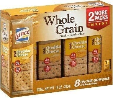Cheddar Cheese Whole Grain Sandwich Crackers