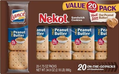 Peanut Butter Nekot Sandwich Cookies