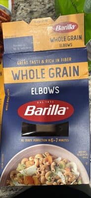 WHOLE GRAIN WHOLE WHEAT PASTA, ELBOWS