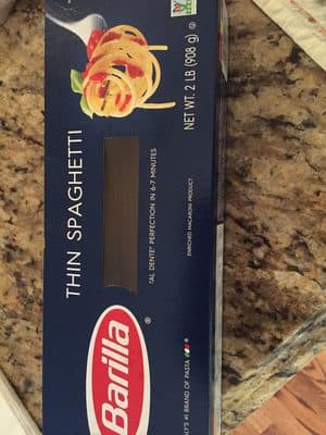 ENRICHED MACARONI PRODUCT, THIN SPAGHETTI