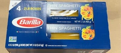 ENRICHED MACARONI PRODUCT, THIN SPAGHETTI