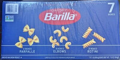 Farfalle, Elbows, Rotini