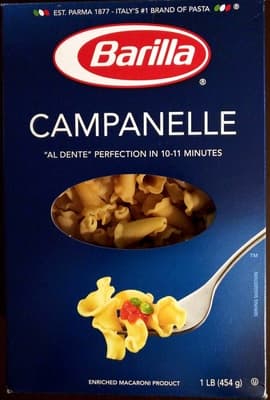ENRICHED MACARONI PRODUCT, CAMPANELLE
