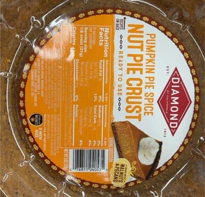 Pumpkin pie spice nut pie crust