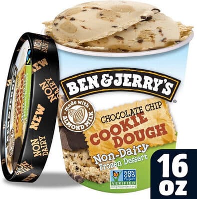 Chocolate Chip Cookie Dough Vanilla With Gobs Of Chocolate Chip Cookie Dough & Fudge Flakes Non-Dairy Frozen Dessert