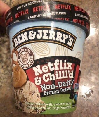 Netflix & Chill'd Peanut Butter with Sweet & Salty Pretzel Swirls & Fudge Brownies Non-Dairy Frozen Dessert