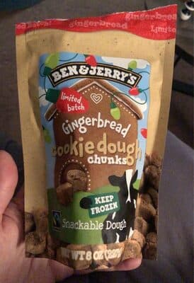 Gingerbread Snackable Cookie Dough Chunks