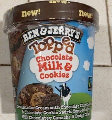 Topped Chocolate Milk & Cookies