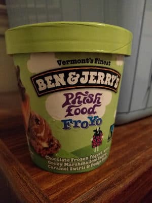 Phish Food Froyo Chocolate Frozen Yogurt With Gooey Marshmallow Swirls, Caramel Swirls & Fudge Fish