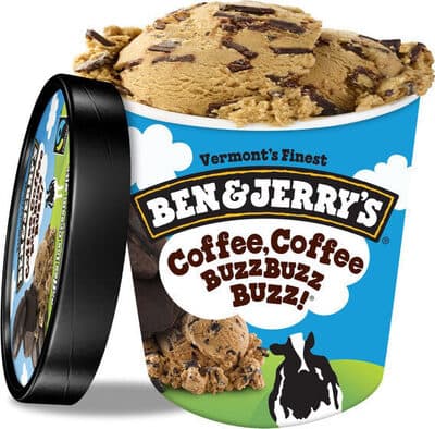 Coffee Buzzbuzzbuzz! Coffee Ice Cream With Espresso Bean Fudge Chunks