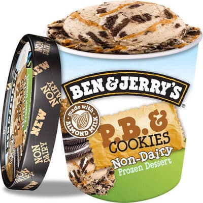 P.B. & Cookies Vanilla with Chocolate Sandwich Cookies & Crunchy Peanut Butter Swirls Non-Dairy Frozen Dessert