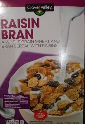 Whole Grain Wheat and Bran Cereal with Raisins