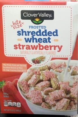 Strawberry Flavored Bite Size Frosted Shredded Wheat