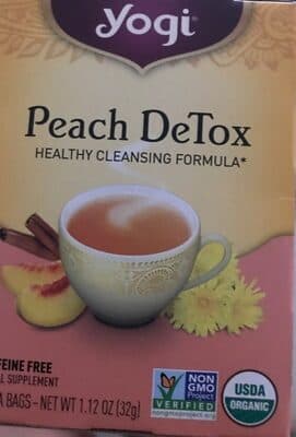 Yogi Peach Detox Caffeine Free Tea