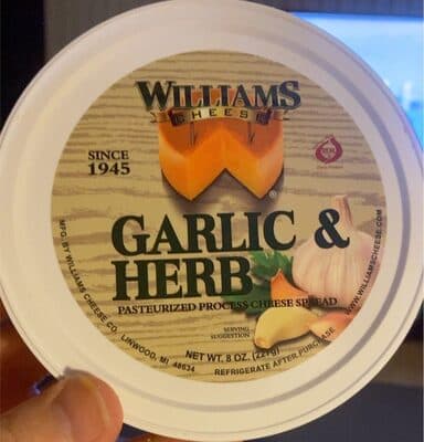 Garlic & Herb Pasteurized Process Cheese Spread