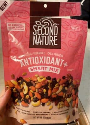 Antioxidant + Smart Mix Roasted Almonds, Roasted Pepitas, Roasted Cashews Dried Lemon-Infused Blueberries, Dried Cranberries