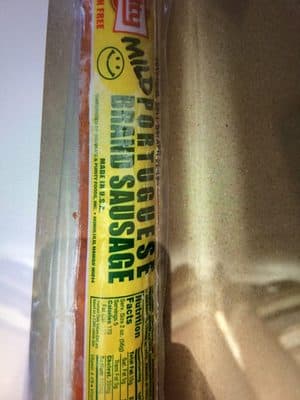 Mild Portuguese Brand Sausage