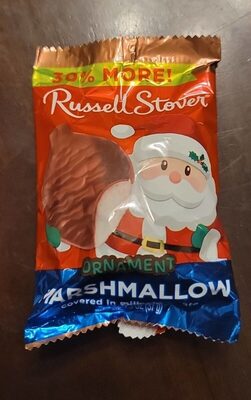 Ornament Marshmallow covered in Milk Chocolate