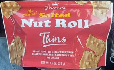 Salted nut roll thins