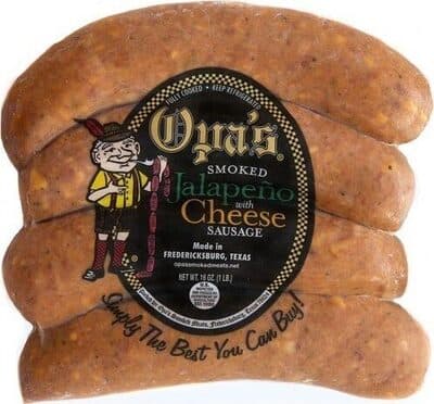 Smoked Jalapeno With Cheese Sausage