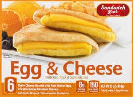 Egg & Cheese Pita Snack Sandwiches