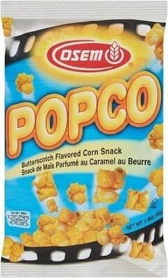 Butterscotch Flavored Popcorn Snack