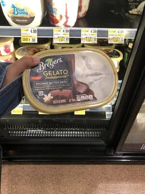 Brownie Batter Swirl Vanilla Gelato With A Rich Brownie Batter Swirl And Gourmet Baked Brownie Pieces