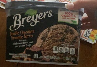 Double Chocolate Brownie Batter Chocolate With A Brownie Batter Swirl And Brownie Dough Pieces Frozen Dairy Dessert