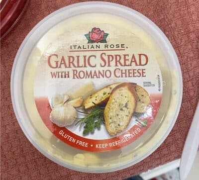 Garlic Spread with Romano cheese