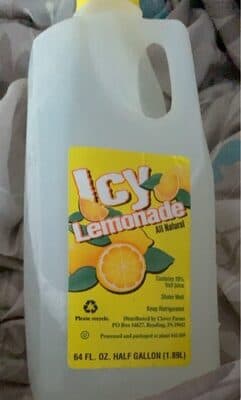 Icy lemonade