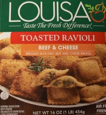 Breaded Seasoned Beef & Cheese Ravioli