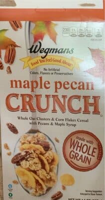 Maple Pecan Crunch Whole Oat Clusters & Corn Flakes Cereal With Pecans & Maple Syrup