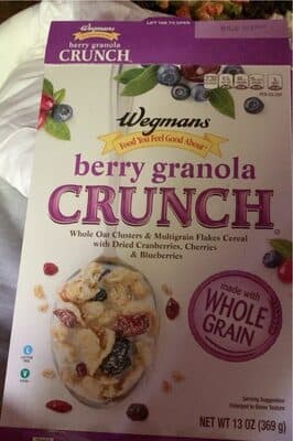 Berry Granola Crunch Whole Oat Clusters & Multigrain Flakes Cereal With Dried Cranberries, Cherries & Blueberries