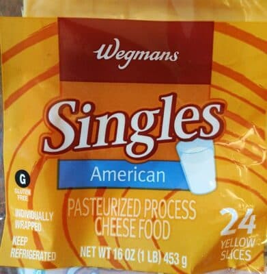 American Singles Pasteurized Process Cheese Food
