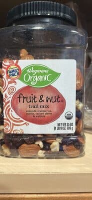 WEGMANS, FRUIT & NUT TRAIL MIX