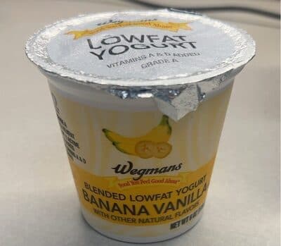 Blended Low-Fat Yogurt Banana Vanilla