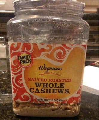 Salted Roasted Whole Cashews