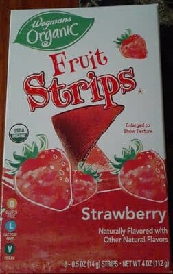 Strawberry Flavored Fruit Strips