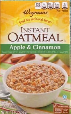 Instant Oatmeal Apple & Cinnamon