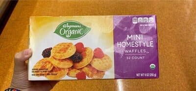 Wegmans organic mini homestyle waffles