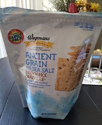 Wegman's Ancient Grain with Sea Salt Brown Rice Crackers