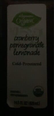 Organic Cranberry Pomegranate Lemonade