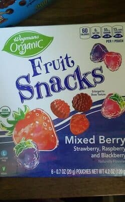 Fruit snacks mixed berry