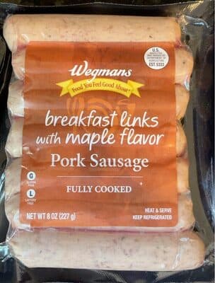 Breakfast Links with Maple Flavor Pork Sausage