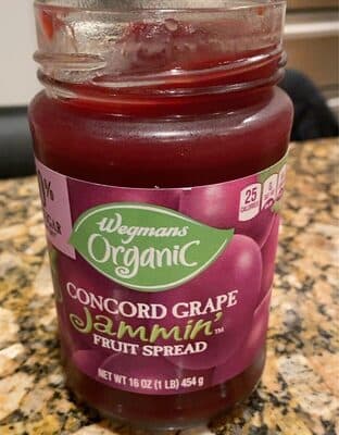 Organic Concord Grape Jammin Fruit Spread