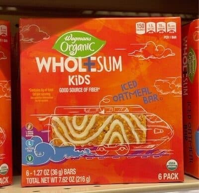 Wholesum Kids Iced Oatmeal Bar