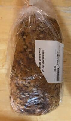 Marathon Bread with Dried Cranberries