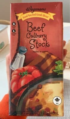 Beef culinary stock