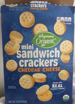 Mini Sandwich Crackers Cheddar Cheese