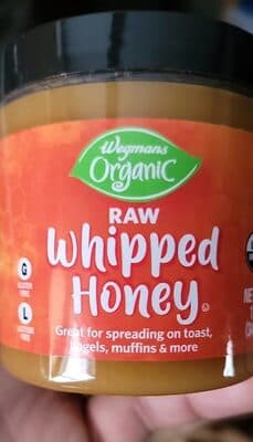 Raw whipped honey